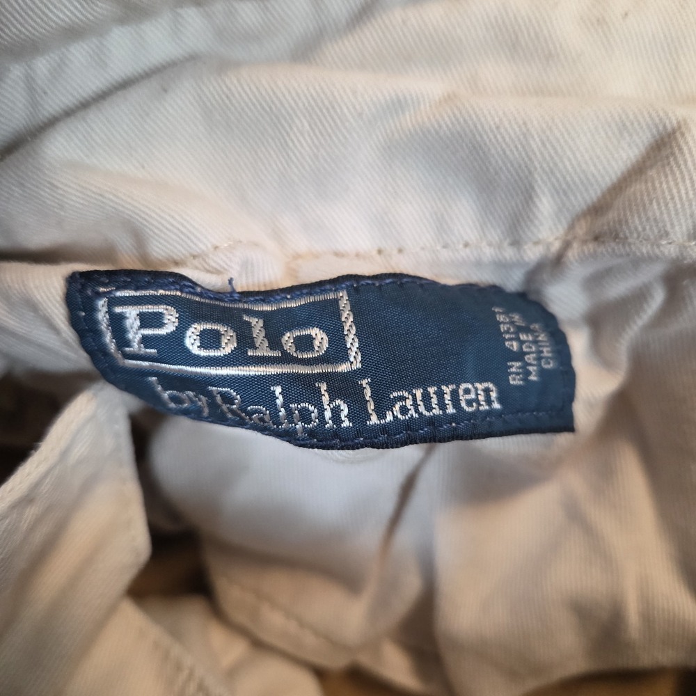 Vintage Polo Ralph Lauren Men's Cargo Pants Khaki RL-067 Utility Surplus- 33/30 - Picture 13 of 16